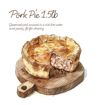 4&20 Large Party Pork Pie 1.5lb - 1.5lb Ship Weight