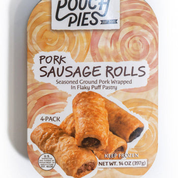 Pouch Pies Sausage Roll 4 Pack - 1lb Ship Weight