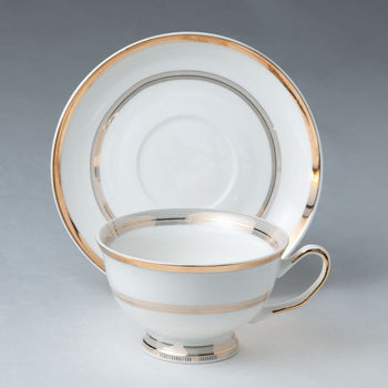 Pure Grace Teacups and Saucers, Set of 4