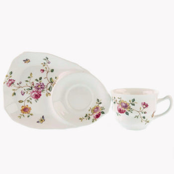Purple Floral 2 Piece Snack Set