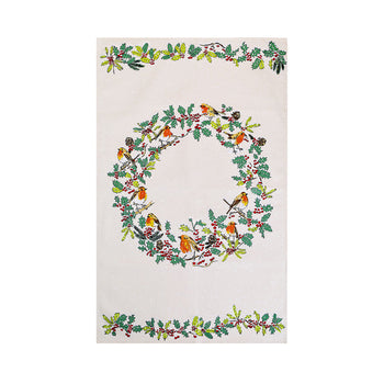 Ulster Weavers Christmas Robins Tea Towel