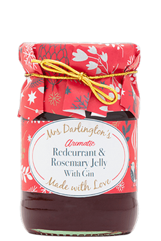 Mrs. Darlingtons Redcurrant and Rosemary Jelly with Gin 212g
