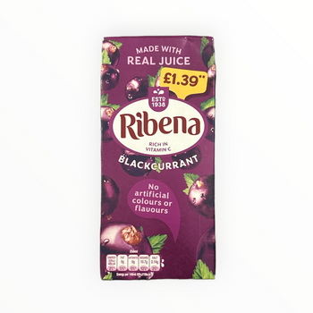 SALE BEST BEFORE DEC 31st 2025 - Ribena Blackcurrant Ready To Drink Carton - Large 1 Liter