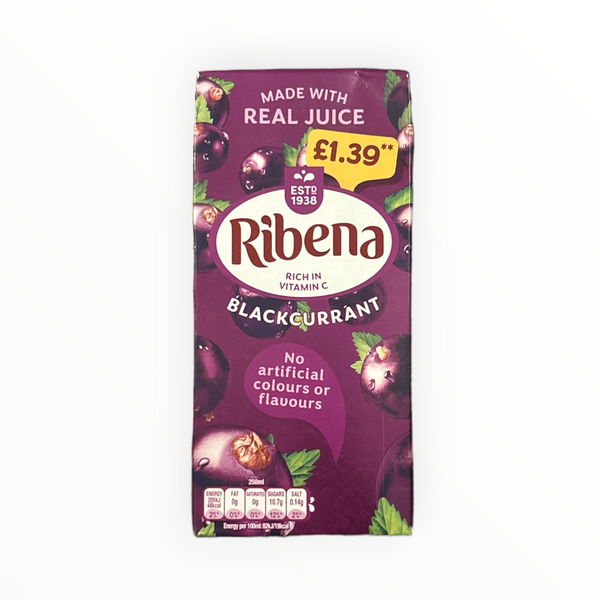 Ribena Blackcurrant Ready To Drink Carton - Large 1 Liter