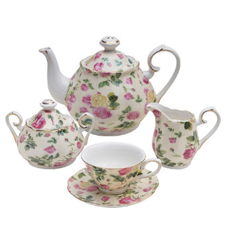 Rose Chintz Bouquet 11 Piece Teaset