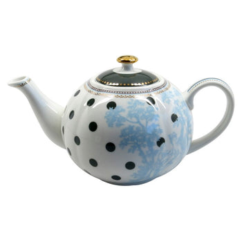 Scallop Navy Teapot