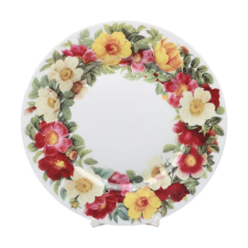 Spicy Poppy Dessert Plates, Set of 4