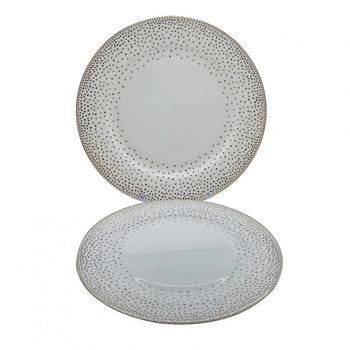 Stardust Bone China Salad Plates, Set of 4