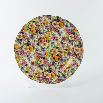 Summer Chintz Salad Plate. Set of 4