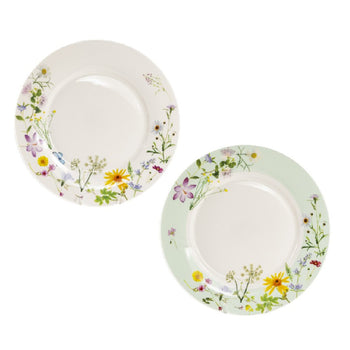 Summer Meadow Bone China Dessert Plates, Set of 4