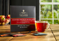 Taylors of Harrogate - Assorted Specialty Black Teas, 20 count, individually wrapped.