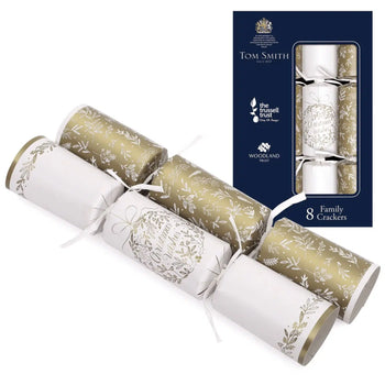 Tom Smith Cream & Gold Family Christmas Crackers. 8 x 12"