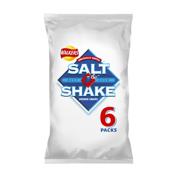 Walkers Salt and Shake Crisps 6 Pack 6x24g