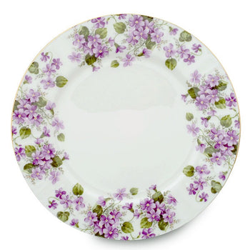 Violet Dessert Plates, Set of 4