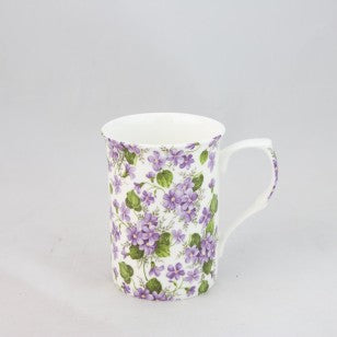 Violet Mugs, Set of 4