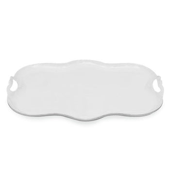 White 15-Inch Serving Tray