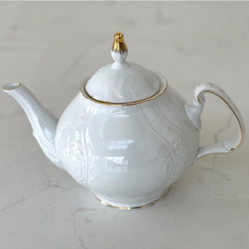 White Gold Teapot