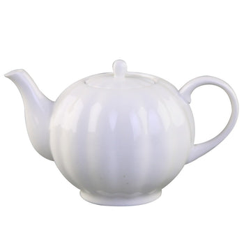 White Lotus Rose Teapot