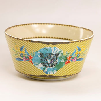 Wild Summer Mustard Cereal Bowls, Set of 4