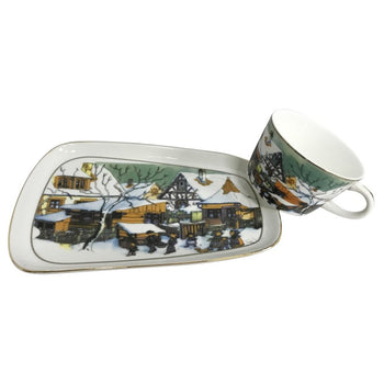 Winter Village 2 Piece Snack Set, Set of 2