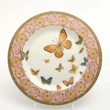 Blue Butterfly Dinner Plates, Set of 4