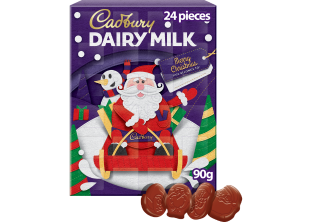 Cadbury Christmas Advent Calendar with Dairy Milk Chocolate. 90g