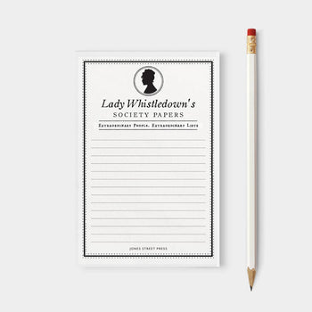 Jones Street Press - Elegant Lady Whistledown Bridgerton Inspired Notepad