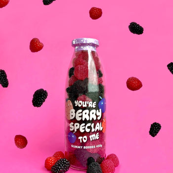 Treat Kitchen - "You're Berry Special" Gummy Berries Message Sweet Large Bottle 420g