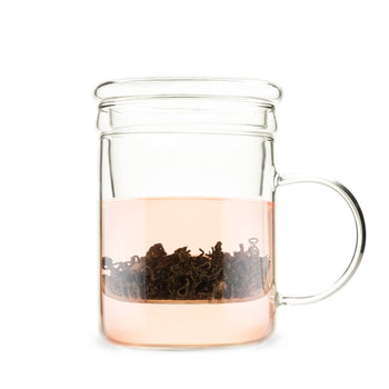 Pinky Up - Blake™ Glass Loose Leaf Tea Infuser Mug with Lid