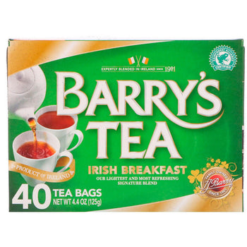 Barry's Irish Breakfast Tea 40 Count. Imported from Ireland.