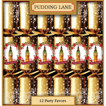 Pudding Lane Big Ben Christmas Crackers 12 Pack 12x12.5"