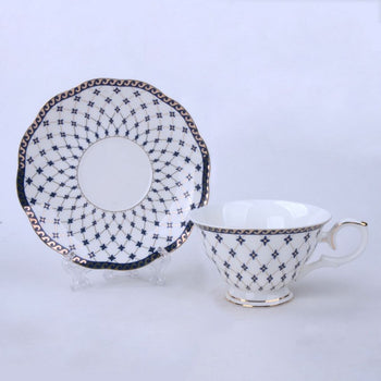 4 asst Cups and Saucers, Set of 4