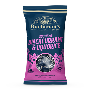 Buchanan’s Blackcurrant & Liquorice Sweets 170g