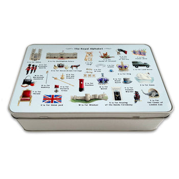 Yeti Cards & Gifts - The Royal Alphabet Storage Tin