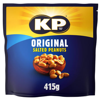 KP Nuts Original Salted Peanuts Large Bag 415g