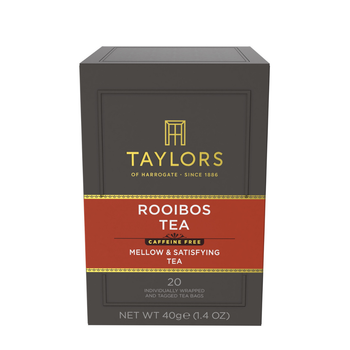 Taylors of Harrogate Rooibos Tea, 20 Tea Bags Individually Wrapped