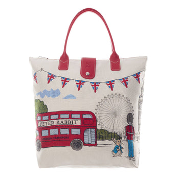 Signare Tapestry - Victorian Peter Rabbit ™ Foldaway Bag