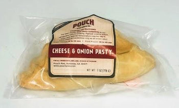 Pouch Pies Traditional Large Cheese & Onion Pasty 7oz. Ship Weight 1/2lb