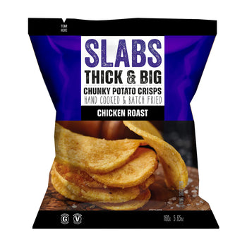 Slabs Thick and Big Potato Crisps - Chicken Roast Sharing Size Bag 160g