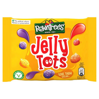 Rowntree Jelly Tots Bag. 42g/1.4oz