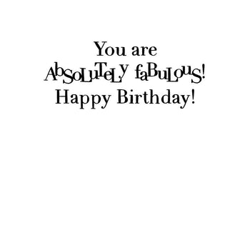 THE FOUND - Ab Fab Sweetie Darling Birthday Card