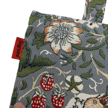 Signare Tapestry - William Morris Strawberry Thief Grey - Flat Bag