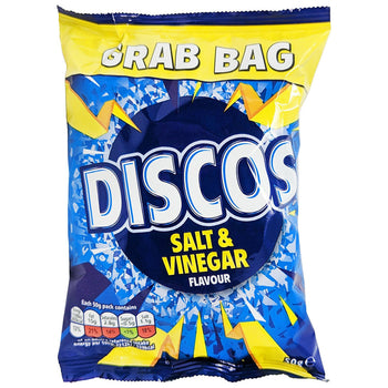 Walkers Discos Salt and Vinegar Crisps 50g