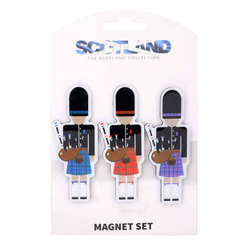 Eurostick - Scottish Piper Magnets 3 Pack