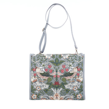 Signare Tapestry - V&A Licensed Strawberry Thief Grey - City Bag