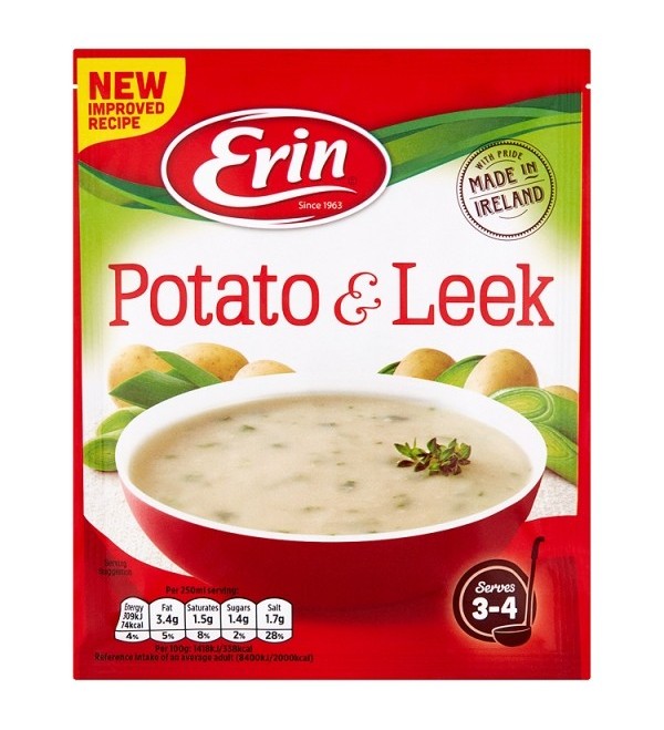 Erin Potato & Leek Soup Packet 74g Goodwoods British Market