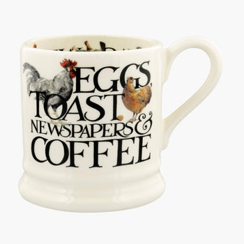 Emma Bridgewater - Rise & Shine Eggs & Toast 1/2 Pint Mug