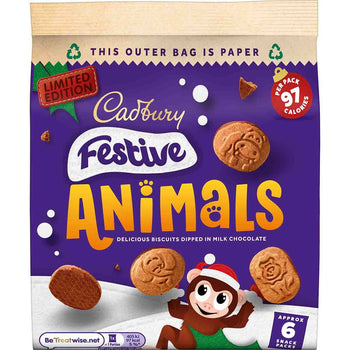 Cadbury Festive Animals 6 Pack