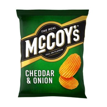 McCoy's Cheddar & Onion Ridge Cut Crisps 45g