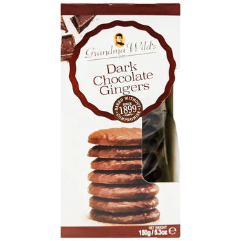 Grandma Wild's Dark Chocolate Ginger Biscuits 150g